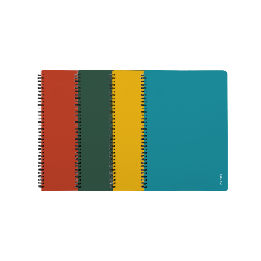 Twin wire blok A5 PP VERDE assort